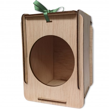 caja de madera círculo
