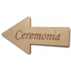 flecha de madera ceremonia para bodas
