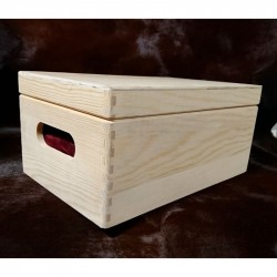 caja personalizable de madera con vasos de sidra grabados