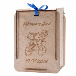 caja de madera personalizada para detalles de comunion